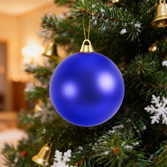 Clearance Sale 4.72 inch Commercial-Grade Christmas Ornaments, Multi-Color Shatterproof Plastic Balls, Hanging Decor for Indoor Trees & Outdoor Festive Displays