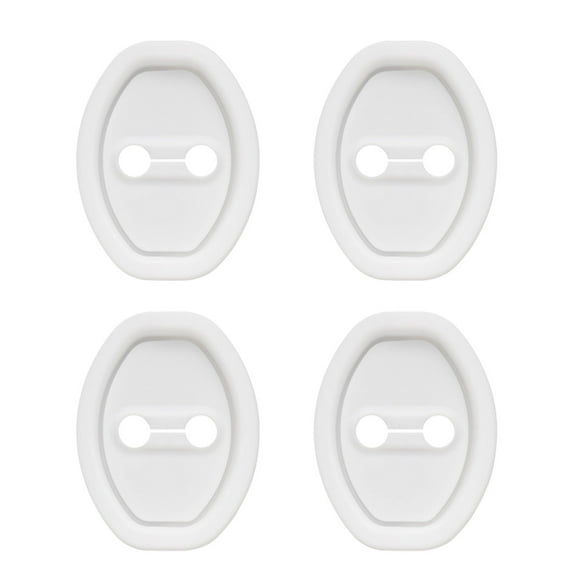 Clearance Sale - 4PCS Door Latch Lock Cover, Silicone Door Latch Guard Car Decorations & Protects Door Latches, Universal Self-Adhesive Door Lock Latch Protector Car Accessories for Most Vehicles