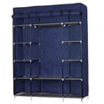 thumbnail image 1 of Clearance Sale! 5-Layer Portable Wardrobe Closet Clothing Organizer with Dustproof Non-Woven Fabric 34 Inch Clothes Hanging Rack for Bedroom, 1 of 9