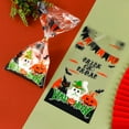 Clearance Sale! 50 Pcs Halloween Candy Bags Plastic Gift Transparent