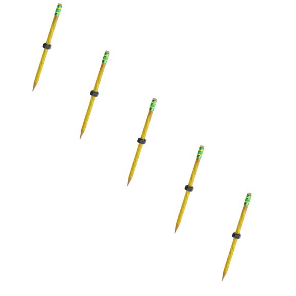 Clearance Sale! 5PCS Threaded Sensory Pencil, Silent Fidget Tool with Rotating Nut for Focus & Calm, Metal, for Office & Home, (One Size, Green)