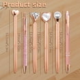 thumbnail image 1 of Clearance Sale! 6PACK Sparkly Diamond Pens, Retractable Ballpoint Pen Set for Daily Writing, Plastic, for Office & Home, (14cm, Pink), 1 of 4