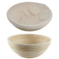 thumbnail image 1 of Clearance Sale!9 inch Round Banneton Brotform Bread Dough Proofing Rising Rattan Handmade Basket with Linen Liner Cloth,Banneton Bread Proofing Basket for Home Bakers- 22*8cm, 1 of 1