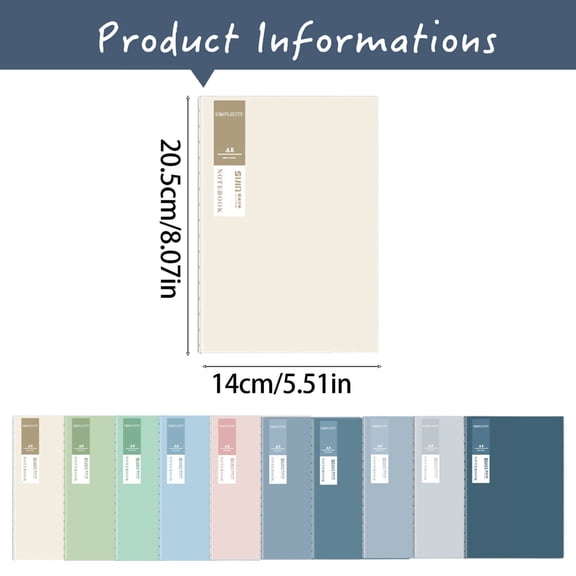 Clearance Sale | A5 Sewn Notebook with Glue Binding, Lay-Flat Design and Smooth Paper for Note-Taking