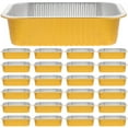 thumbnail image 1 of Clearance Sale! Aluminum Pans 25pcs Heavy Duty Disposable Foil Pans For Baking Roasting Chafing 750ml Deep Tin Foil Bakeware Steam Table Tray Cookware Food Prepping Cake Oven Pan, 1 of 3