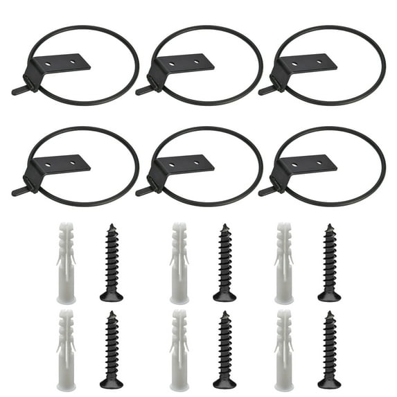 Clearance Sale! Aminojy Flower Pot Holder Flowerpot Holder Ring 4 Inch Wall Mounted Flower Pot Hangers Metal Stand Hanging Bracket Basket Hook Home Decor