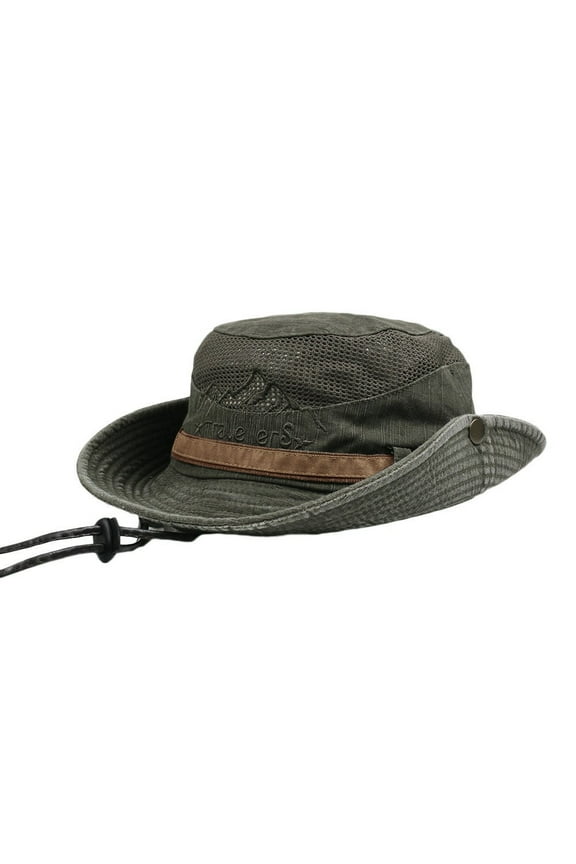 Bucket Hat, Boonie Hat, Hiking Hat, Outdoor Hats for Men, Army Green One Size