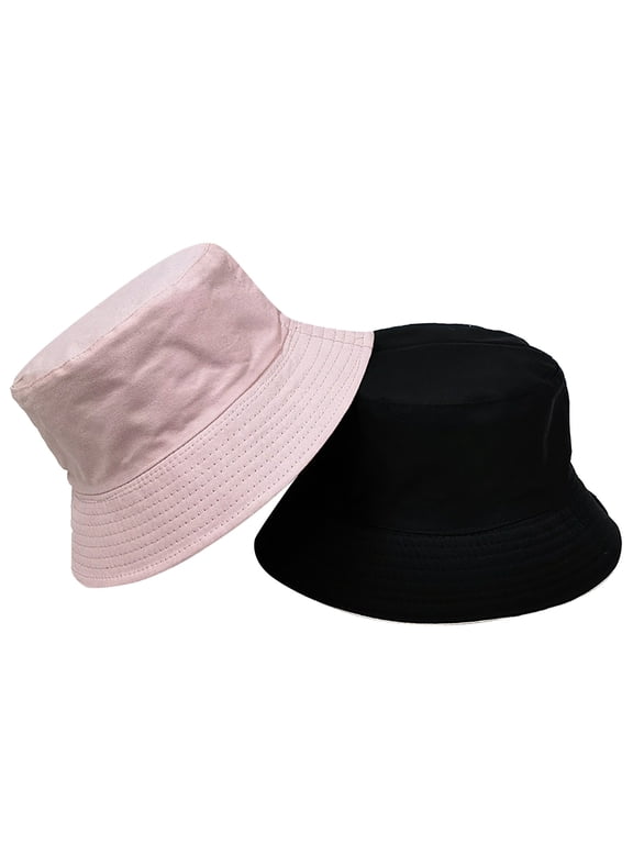 Bucket Hat, Sun Hat, Cotton Hats for Women, Gifts for Her, Pink M