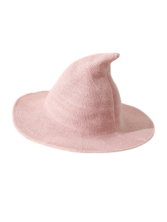 Clearance Sale!BKQCNKM Bucket Hats for Woman, Witch Hat, Witch Costume, Witch Accessories, Pink One Size