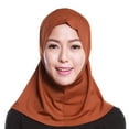 thumbnail image 1 of BKQCNKM Head Turbans for Women, Hijab Scarf for Women, Head Scarf, Muslim Dresses for Women, Brown One Size, 1 of 1