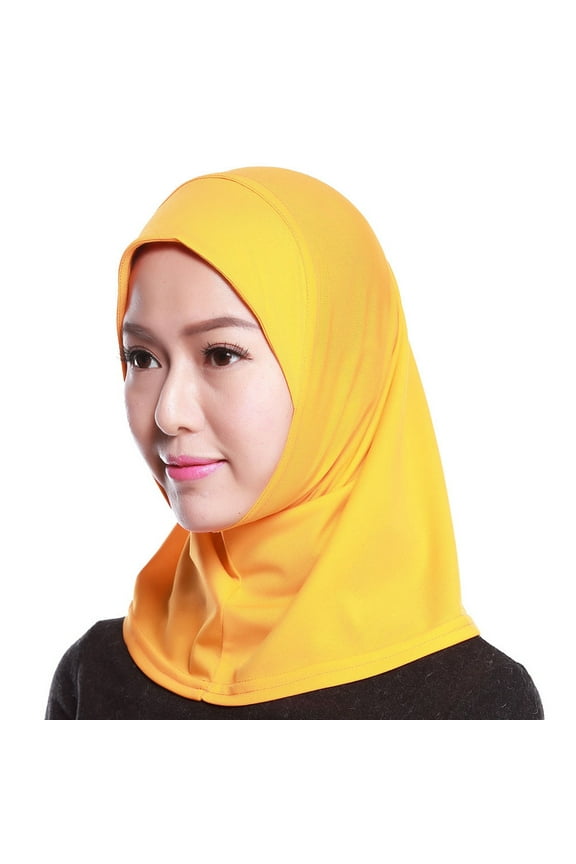 Head Turbans for Women, Hijab Scarf for Women, Head Scarf, Muslim Dresses for Women, Gold One Size