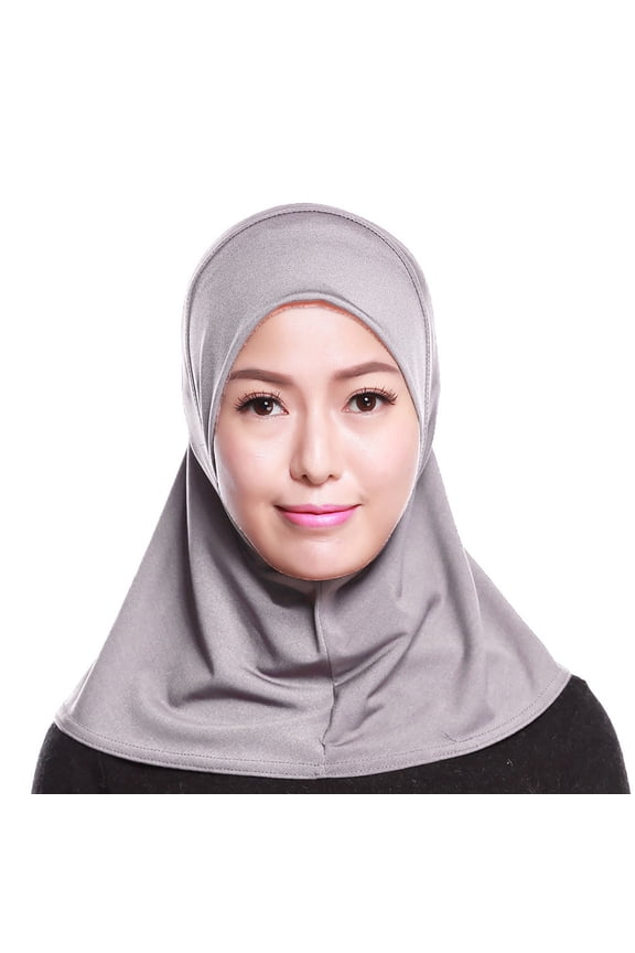 Head Turbans for Women, Hijab Scarf for Women, Head Scarf, Muslim Dresses for Women, Gray One Size