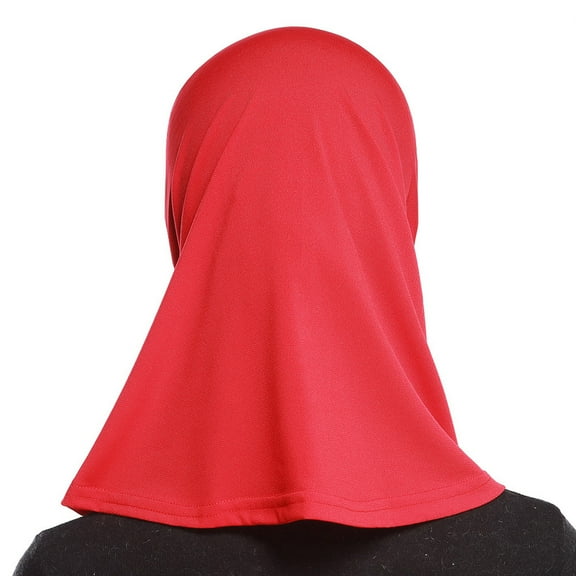 BKQCNKM Head Turbans for Women, Hijab Scarf for Women, Head Scarf, Muslim Dresses for Women, Red One Size