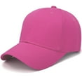 thumbnail image 1 of Clearance Sale! Baseball Caps for Women and Men Cotton Hat Cap Cap Outdoor Color Solid Men Light Board Sun Hat Caps Hats for Women Men Hot Pink One Size, 1 of 1