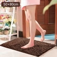 thumbnail image 1 of Up to 65% off Carpet Kingtowag Polyester Carpet, Brown Chenille Living Room Bathroom Absorbent Floor Mat (50×80Cm) D, 1Pc Bathroom Mat Clearance!, 1 of 9
