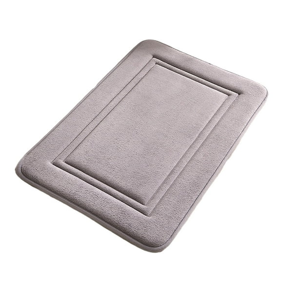 Clearance Sale Bath Mats, maho Bathroom Memory Foam Absorbent Floor Mat Bathroom Toilet Doorway Quick Dry Foot Mat Entry Door Mat Non-slip Mat,Gray,15.74x23.6in