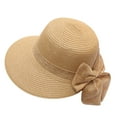 thumbnail image 1 of Clearance Sale!! Beach Sun Straw Hats for Women, Upf 50+ Uv Sun Protection Wide Brim Summer Straw Hat Foldable Packable Roll Up Cap Wide Bongrace Beach Hat Little Girl Sun Cap Foldable Ladies Hats, 1 of 3