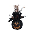 thumbnail image 1 of Clearance Sale | Black Pink Pumpkin with Floral Insert Night Light, Plastic Halloween Tabletop Decor for Indoor Outdoor, 1 of 8
