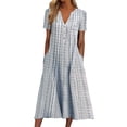 thumbnail image 1 of Bpxiofoy Long Dresses for Womenï¼Gray Dress for Womenï¼Floral Dress for Womenï¼Casual Dresses for Womenï¼Maxi Dress Gray 2Xl, 1 of 4