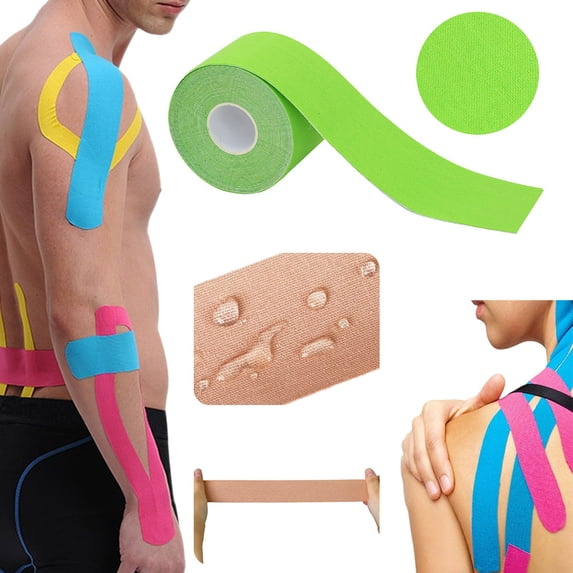 Clearance Sale Breathable Cotton Athletic Sports Tape, 33 Colors & Patterns, Hand-Tearable, No Residue, for Joint Support & All Sports