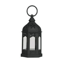 Clearance Sale! Candles Holder, Mini Lanterns with Flickering LED Candle, Batteries Included, Decorative Hanging Candle Lantern for Indoor Use, Wedding, Party, Table Centerpiece