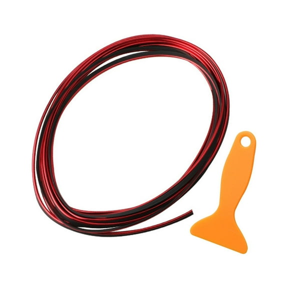 Clearance Sale!Car Interior Trim Moldings Door Panel Seam Trim Strip Decorative Car Seams,Red Handmade Tape