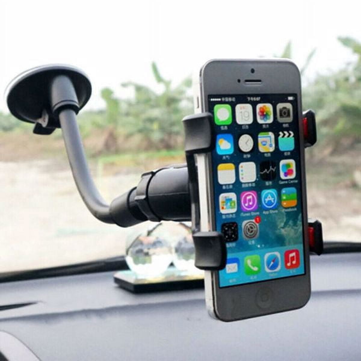 Car Truck Phone Mount Holder with Gooseneck Long Arm, 1Zero Windshield ...