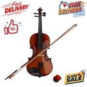 Clearance Sale! Cecilio Violin Instrument – 4/4 Acoustic Violin with Bow, Case, Kids & Beginner Violin, ﻿Maple Varnish, Full Size Violin