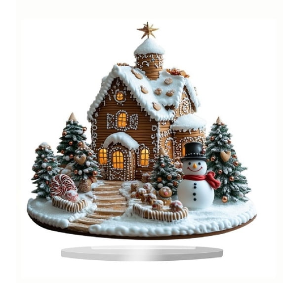 Clearance Sale! Christmas Decorations Indoor Christmas Kitchen Tabletop Present Desktop Ornament Practical Home Decor 6.7" X 7.9"