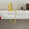 thumbnail image 1 of Christmas Stocking Holders For Mantles Set Of 1 Wreath Gloves Gift Bells Stockings Sturdy Stocking Hook For Fireplace Counter Window Decoration,Gold Household Hooks, 1 of 6