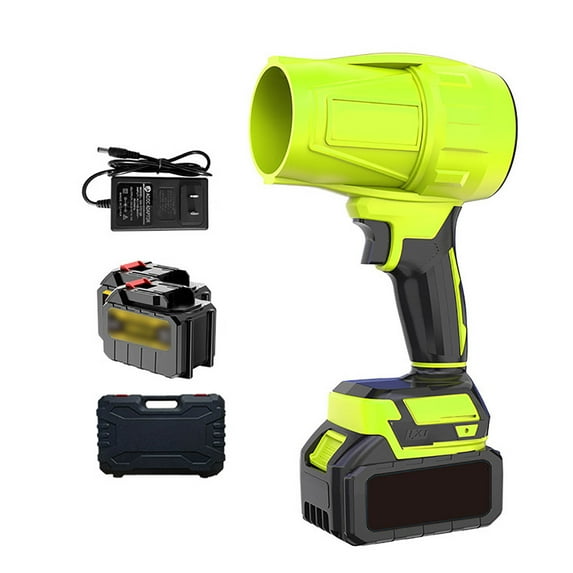 Clearance Sale! Cordless Handheld Leaf Blower Equipped with a Rechargeable Battery Super Power Air Collector Can Blow Strong Winds in One Second and Immediately Leaves