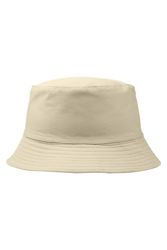 Clearance Sale! Cotton Green Hat Bucket Hat for Summer Travel Beach Sun Hat Beige M