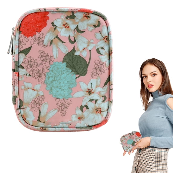 Clearance Sale Crochet Hook Storage Case - Double Layer, 19 Elastic Slots & Mesh Pockets, Portable for Knitting Accessories (Empty Case, 1 Unit)