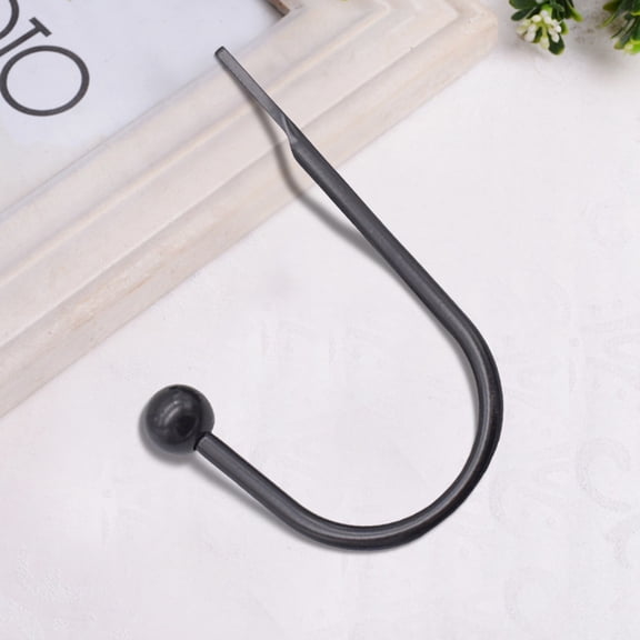 Clearance Sale!Curtain Alloy U Shaped Crystal Wall Hook Electro Galvanized Curtain Hook, Household Hooks