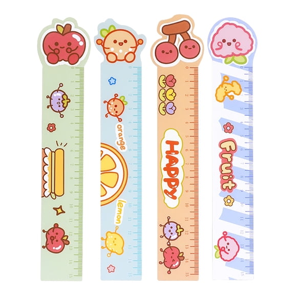 Clearance Sale | Cute Fruit-Shaped 15cm Acrylic Ruler with Centimeter Scale, Portable Measuring Tool