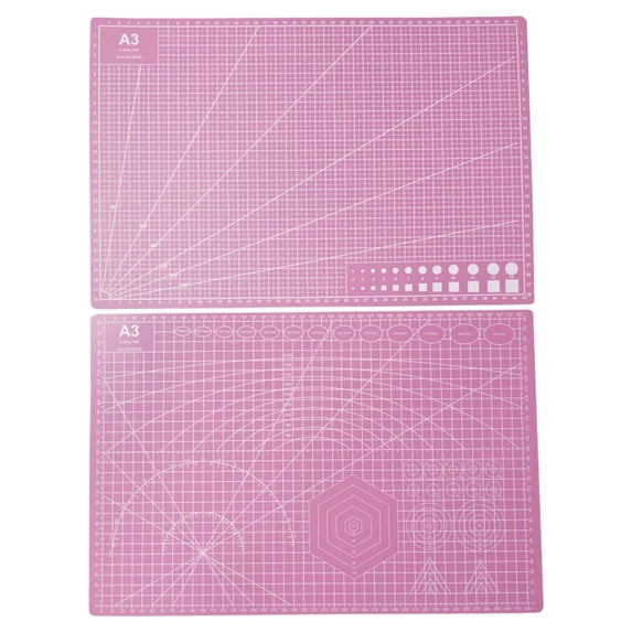 Clearance Sale! Cutting Mat Double Sided 8-Color A3 Cutting Pad In Pink Self Healing Mat