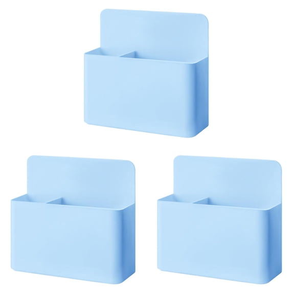 Clearance Sale! Desk Organizer 3Pcs Magnetic Chalk Storage Box Blue Mesh Desk Organizer