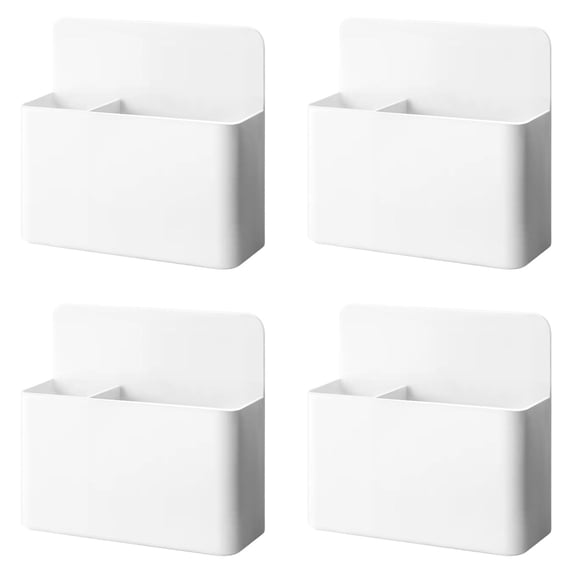 Clearance Sale! Desk Organizer 4Pcs Magnetic Chalk Storage Box White Mesh Desk Organizer