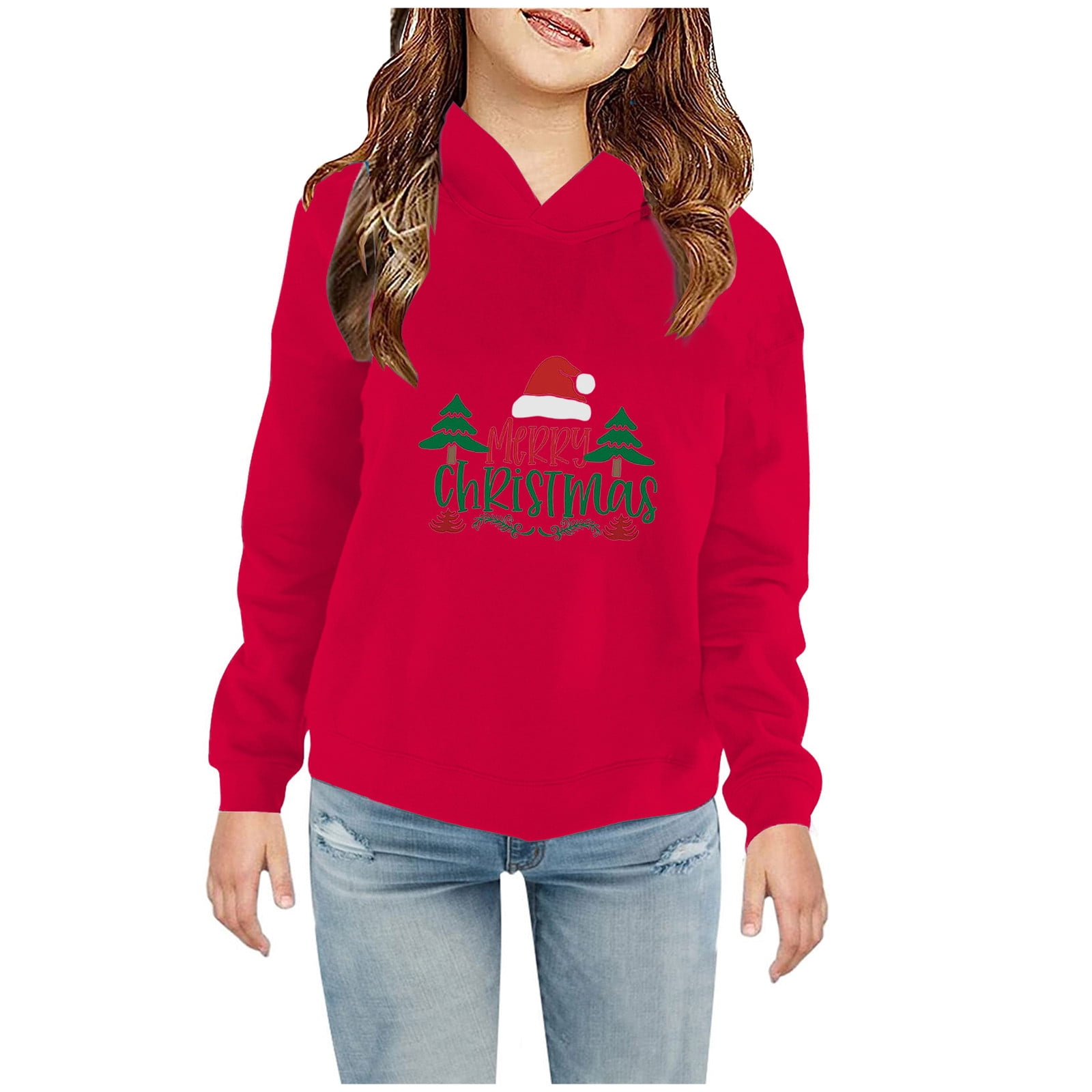 Clearance Sale Dihao Fall Winter Sweatshirts for Kids Toddler Christmas Toddler Baby Boy s Girl s Hoodie Children s Casual Print Sweatshirt for The Baby Gift Walmart