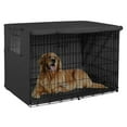 thumbnail image 1 of Sale Dog Crate Cover,Dog Kennel Cover For Medium And Large Dog, Heavy Duty Oxford Fabric,Pet Kennel Cover Waterproof Anti-Uv,Dog Cage Cover With Mesh Window Black 94X61X63.5Cm, 1 of 8