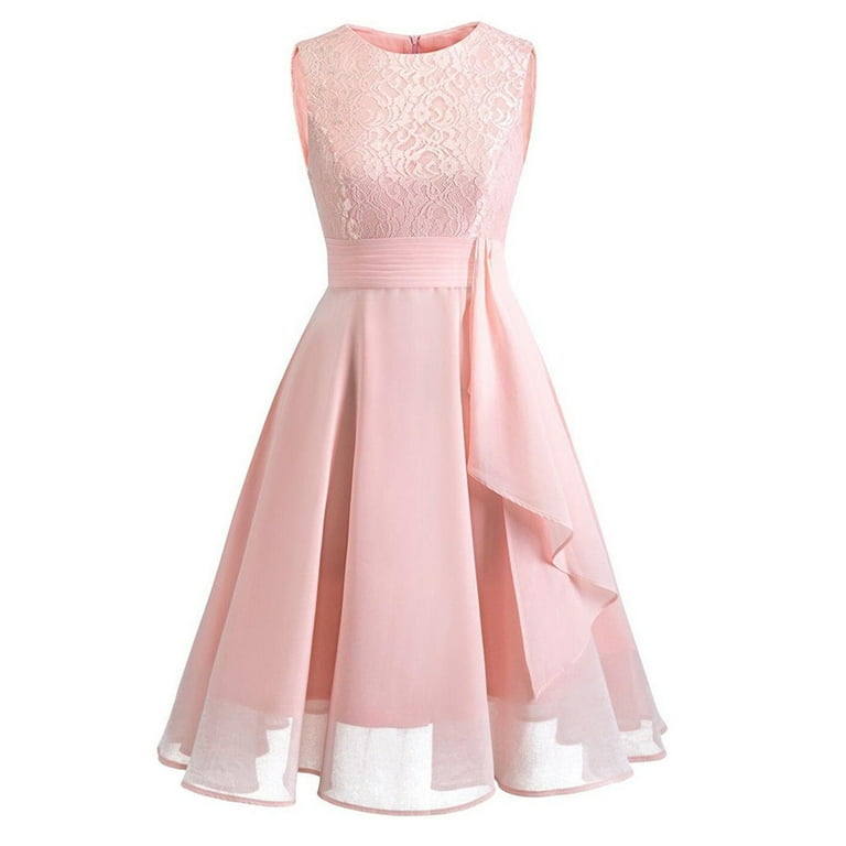 Elegant Sleeveless Solid Color Patchwork Party Dresses Elegant Sleeveless Solid Color Patchwork Party Dresses