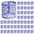 thumbnail image 1 of Clearance Sale! Dusknt Wedding Napkins Wedding Day Laser Hollow Napkin Buckle Towel Paper 50Pc Blue Star, 1 of 3