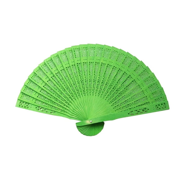 Ccgaton Store End of 2025 Clearance Colorful Floral Wooden Hand Fan Candy Colored Folding Fan with Intricate Carved Patterns Vintage Summer Accessory Party Event