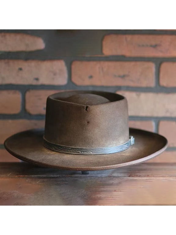 Clearance Sale!! Fedora Hat Wide Brim Summer Beach Sun Cap Panama Hat for Men Women Symmetric Hat Wool Hat Women Men Uni Hat Steam Punk Hat Top Hat Fashion Ribbon Decorative Hat Brown One Size