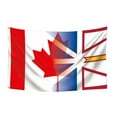 thumbnail image 1 of Clearance Sale! Flag of Newfoundland and Labrador Canada Canada and Flag for Outdoor Canadian Region of and Flags Polyester Banner with Canvas Header Brass for Outdoor Indoor Car, 1 of 6