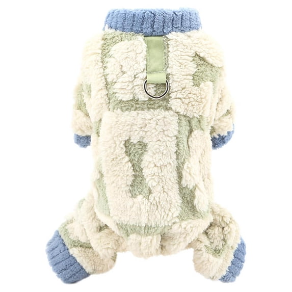 Clearance Sale! Fleece Dog Pajamas For Small Dog Cozy Pet Pyjamas With D Ring Soft Puppy Thermal Winter Fall Pullover Cat Chihuahua Yorkie Clothes Pet Clothes