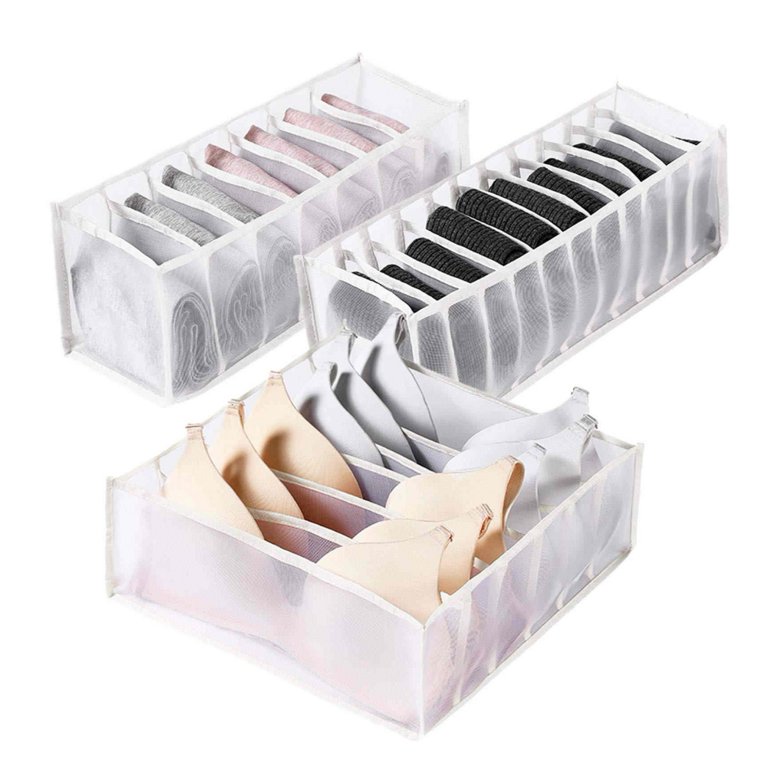 LMC Folding Storage Crate Plastic Baskets for Shelf Storage