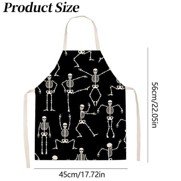 Clearance Sale | Funny Dancing Skeleton Body Apron, Kitchen Apron for Cooking Baking and Gardening