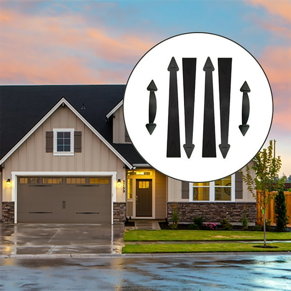 Clearance Sale!Garage Door Accessories Garage Door Hinge Garage Door Handle Hinge Garage Door Combination Set,Black Hardware Door Stopper