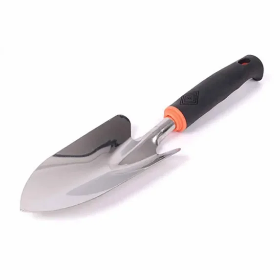 Clearance Sale Gardening Shovel Tools Set Shovel Rake Planting Tools Dual-purpose Hoe Black Rubber Handle Garden Tools (3)